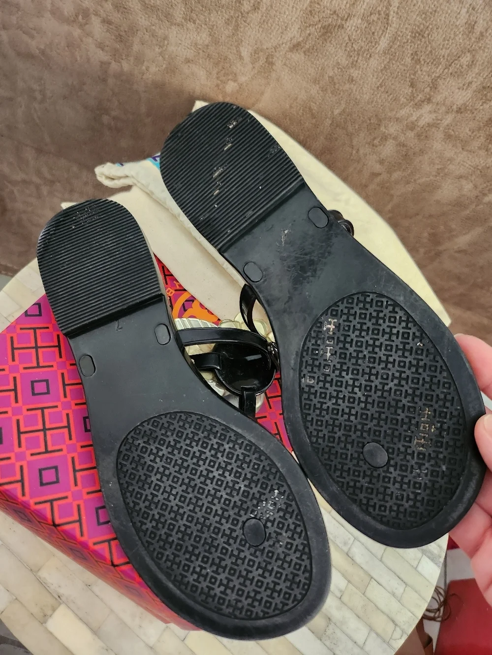 Tory Burch Blossom Jelly Thong Sandals size 7